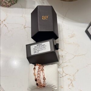 Elegant Rose Gold Bracelet Set